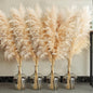 40" Natural Pampas Grass – 10 Stems Tall Beige Dried Floral Bouquet for Boho, Wedding, Farmhouse & Home Decor