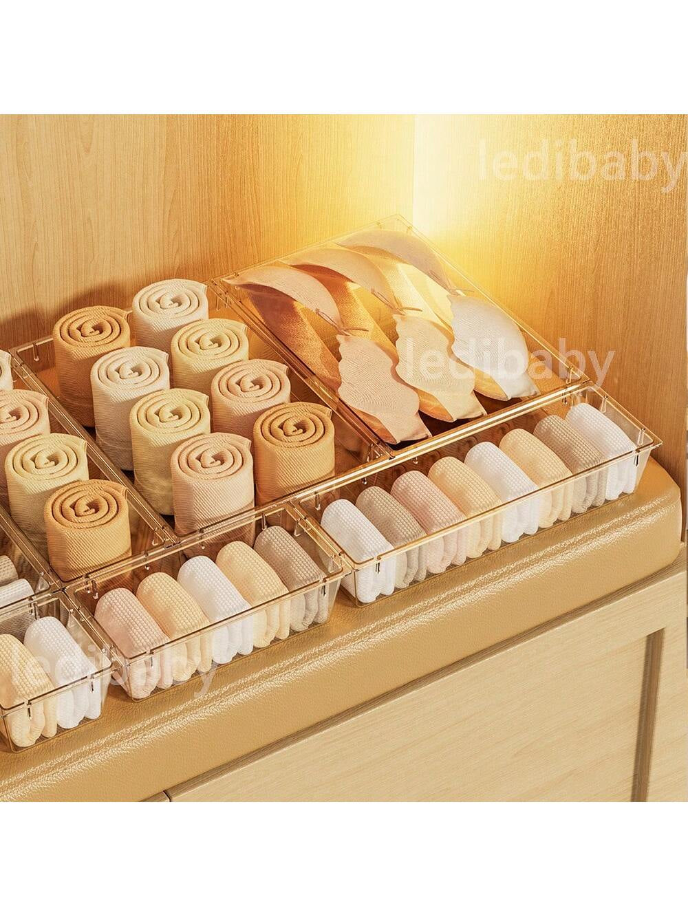25-Piece Clear Multifunctional Drawer Organizer Box Set – 4 Sizes for Bathroom, Vanity, Kitchen, Office & More