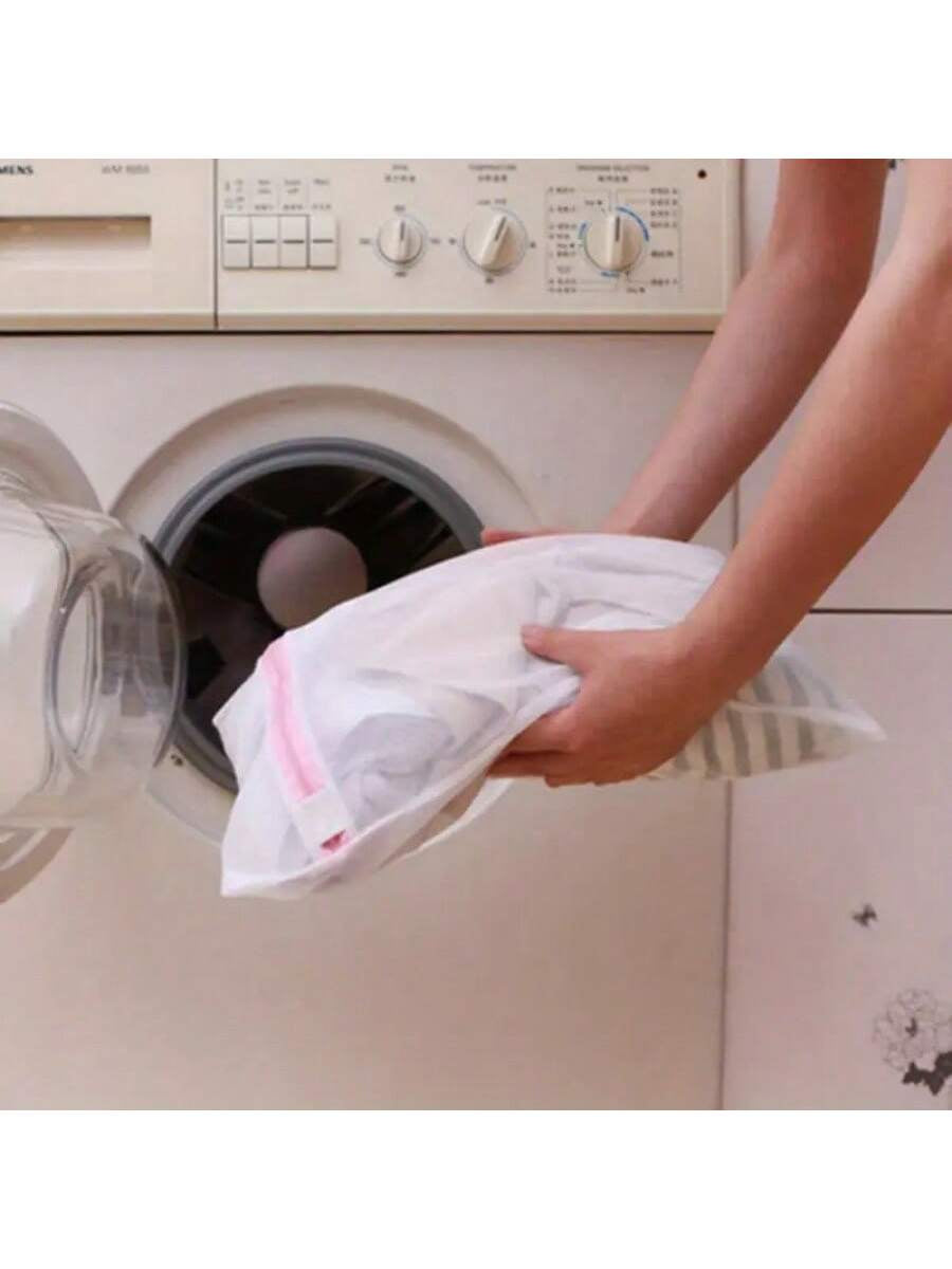 1Pc/3Pcs Laundry Mesh Bag – Large Washing Machine Bags for Delicates, Underwear & Summer Tops