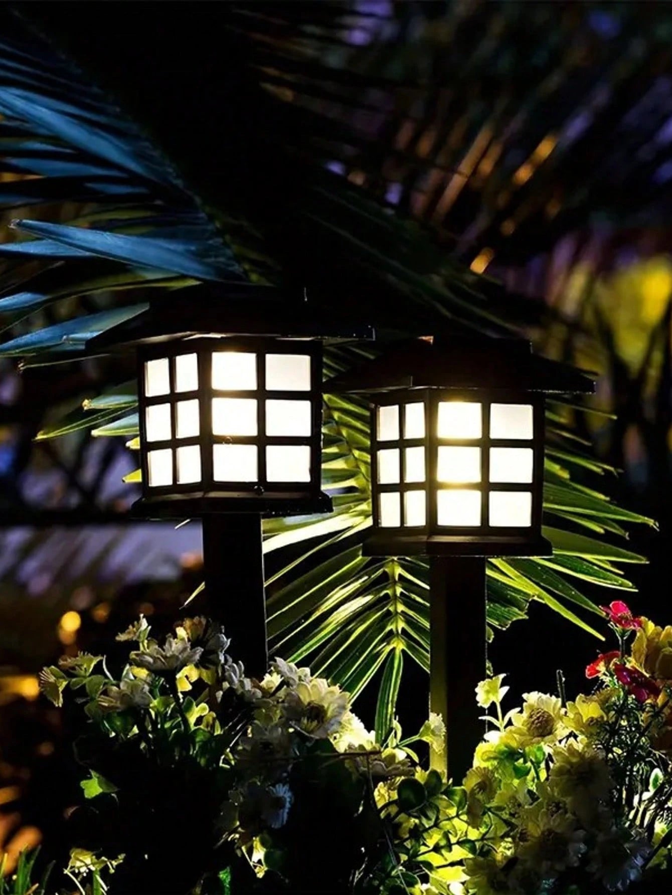 12PCS LED Solar Lawn Lights – Warm Light Pathway Lamps, Auto On/Off, Waterproof, Rust-Proof Outdoor Lighting for Garden, Landscape & Walkways