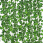 12 Pack Faux Ivy Garland Set – Artificial Vines with Clips for Room, Wall, Garden & Wedding Decor